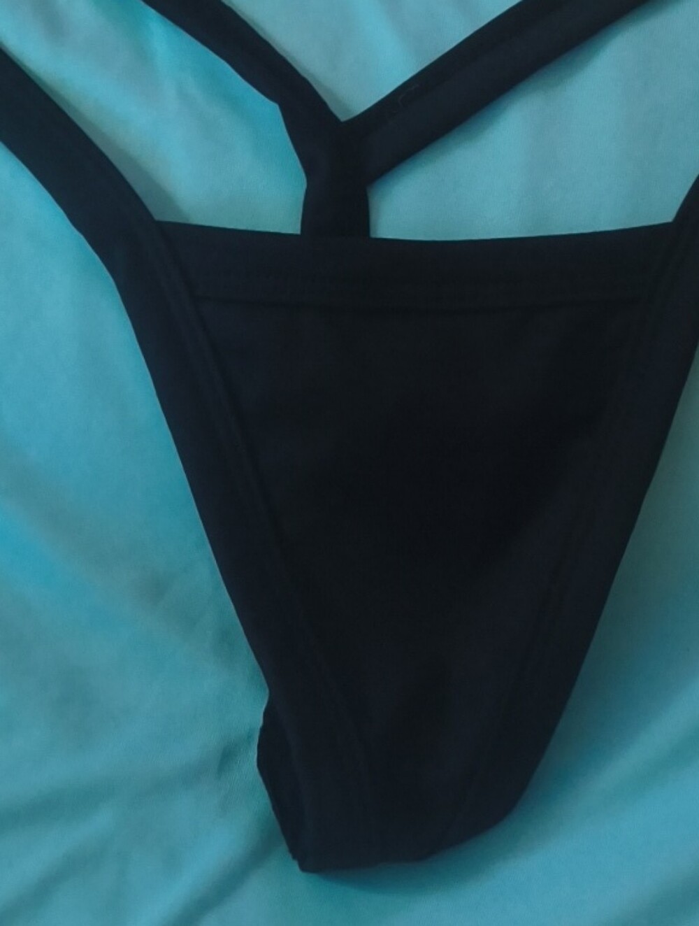 Leg Avenue Black Women's Swim Bottom with Strappy Waist Thong